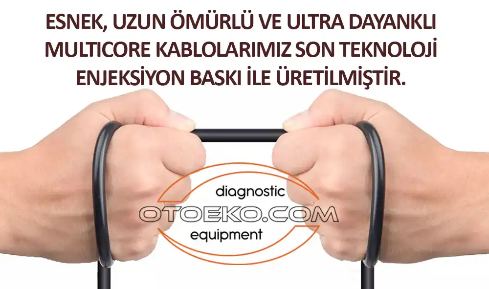 كابل ووصلة الفحص والتشخيص الصناعية Arıza Tespit Cihazları için Yüksek Kaliteli Siliko (Otoeko) عالية الاعتمادية